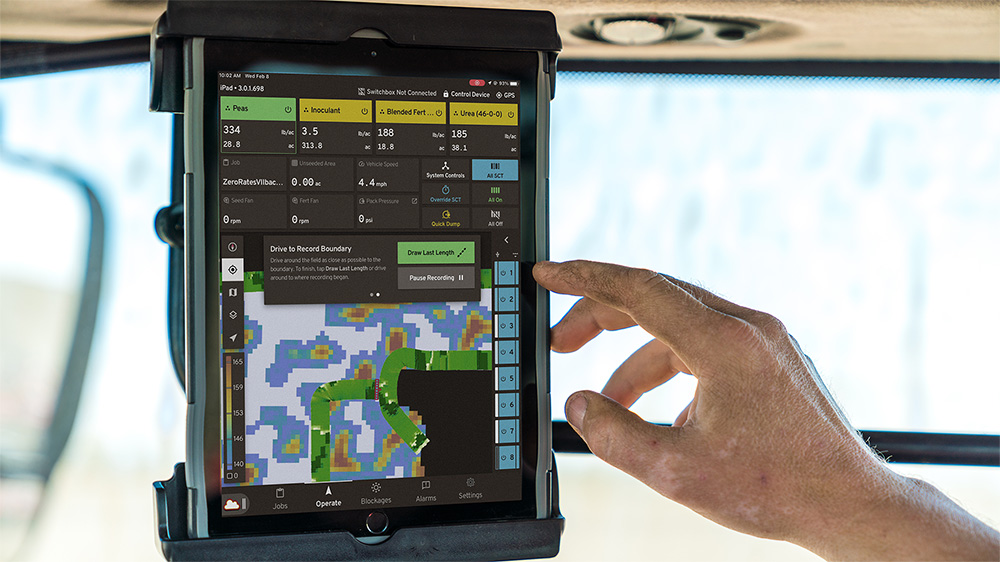 Fit-to-field rate adjustment on tablet