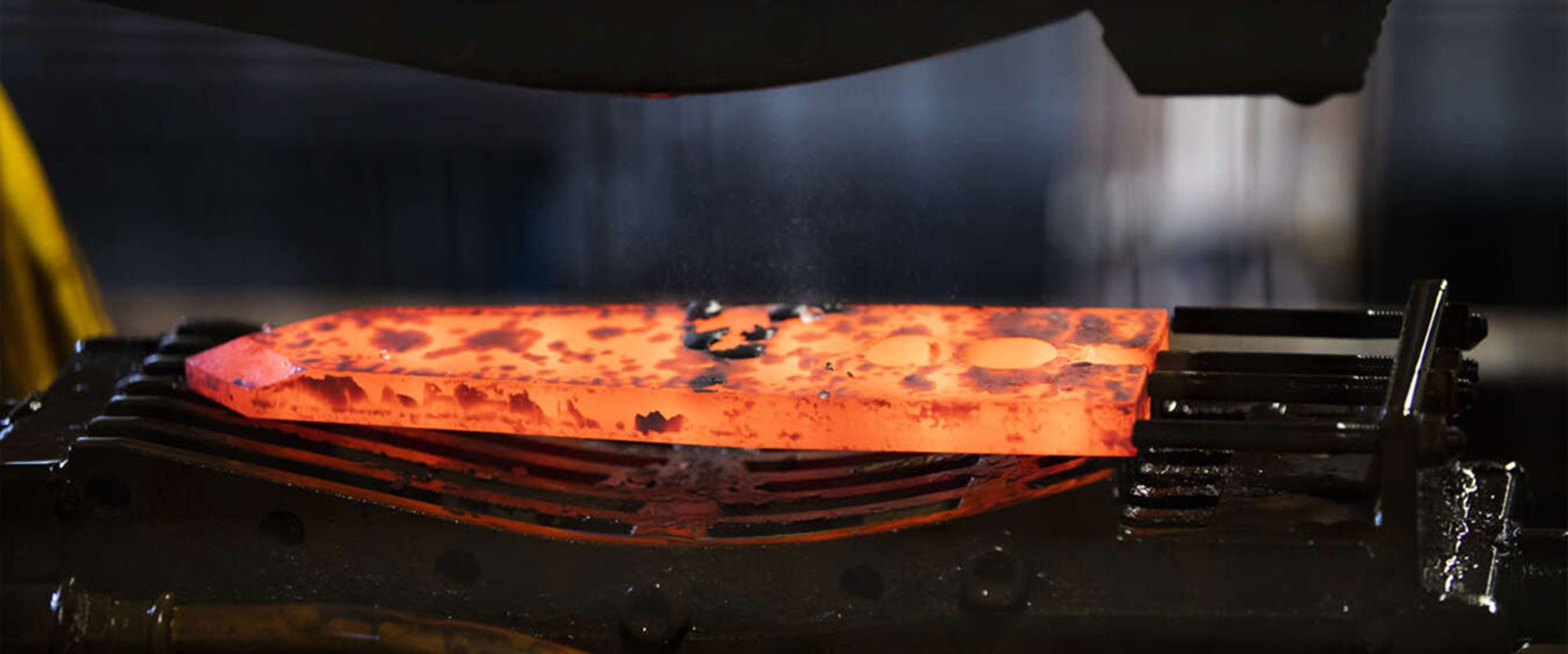Close-up of furnace in Väderstads factory
