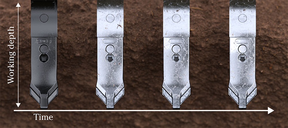 Profondeur de travail et usure dans le temps de la pointe Marathon Edge.