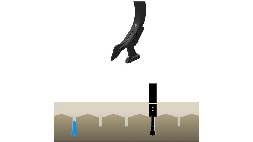Illustration of Väderstad BreakMix point with DeepLoosening