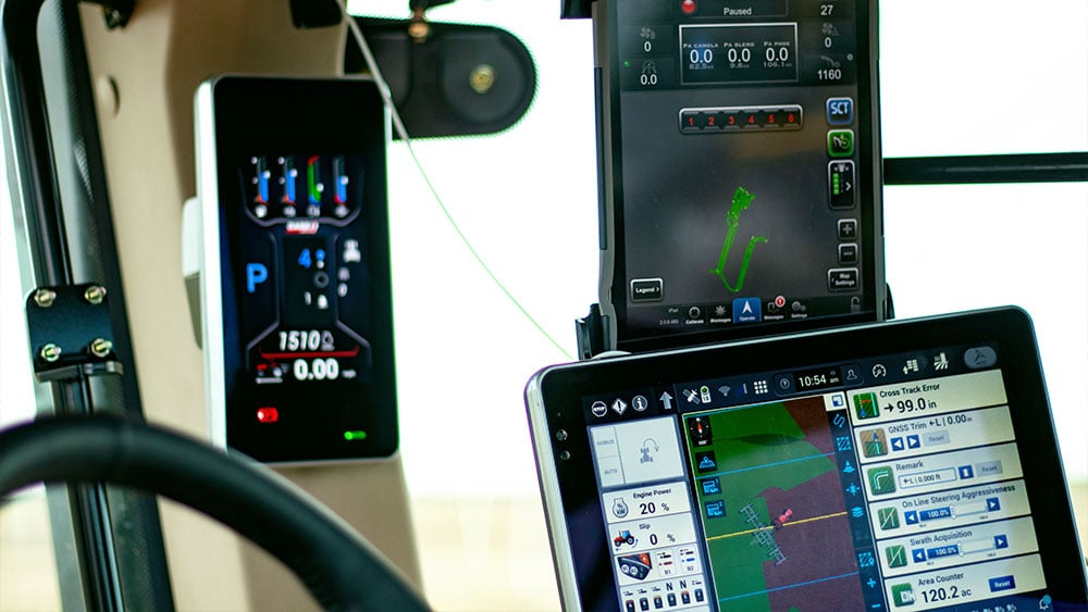 Close-up photo of Väderstad iCon Wireless in a tractor