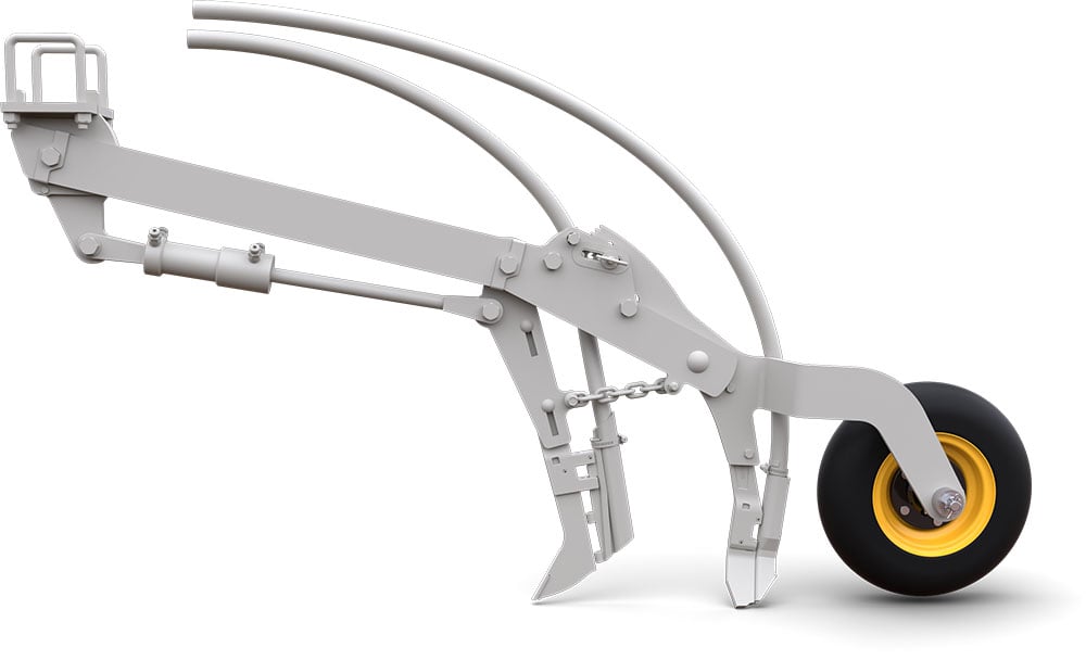 Illustration of working zones on Seed Hawk