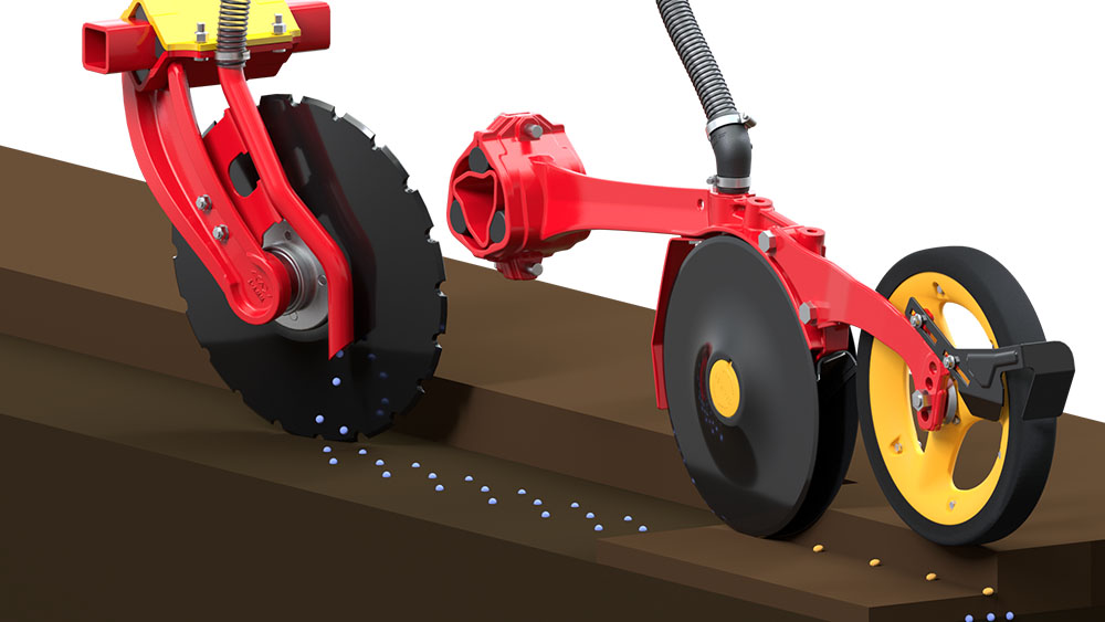 The fertiliser placement of the FIX