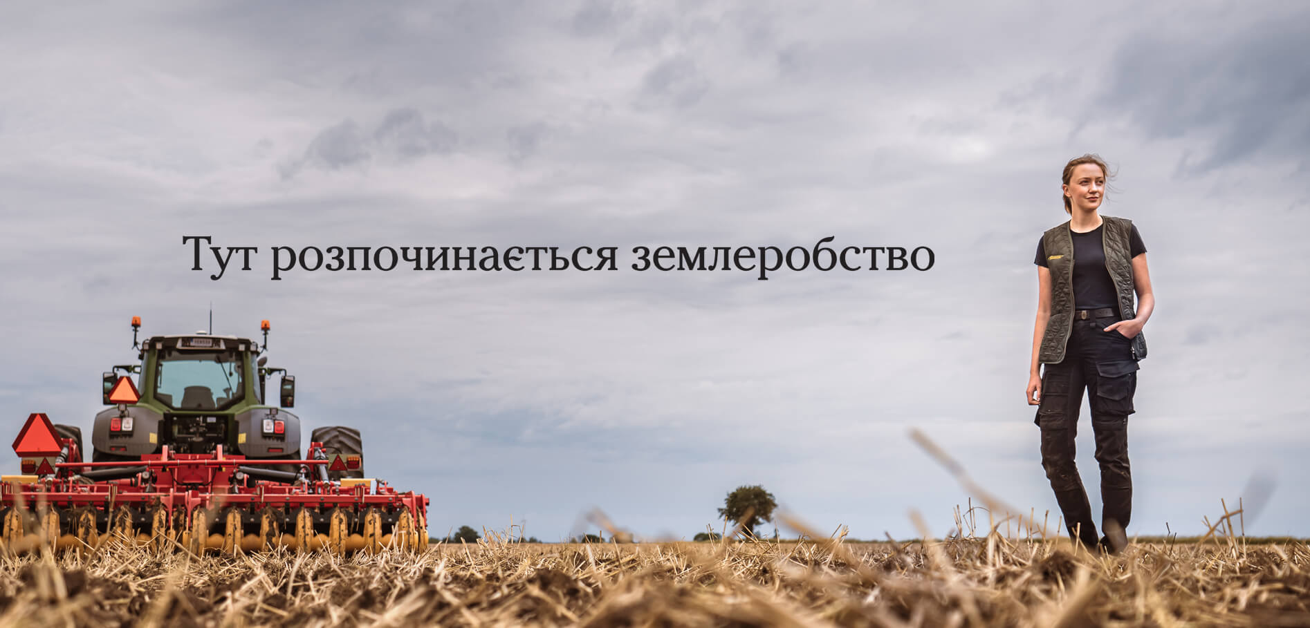 Farmer checking results after CrossCutter Disc