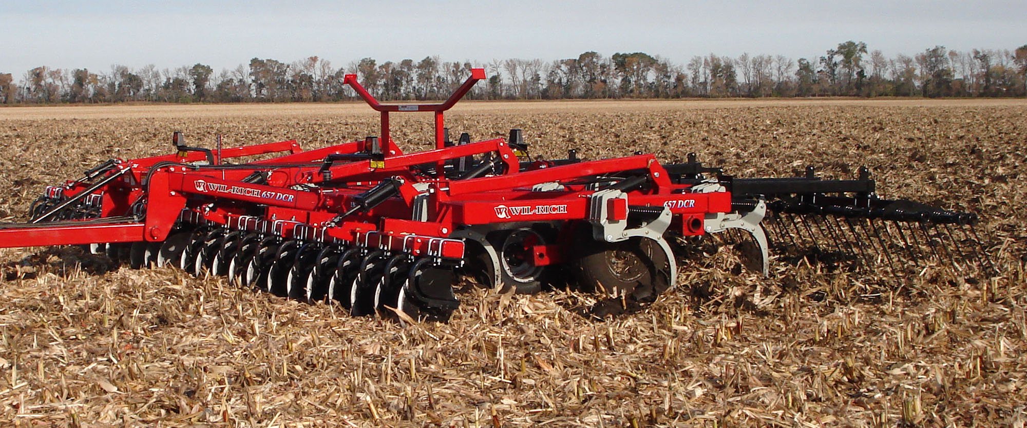 Wil-RIch 657 ccombination cultivator in the field