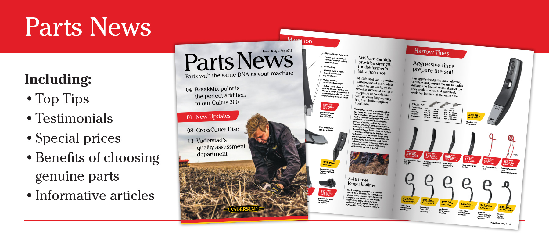 Click here to view the latest UK Parts News