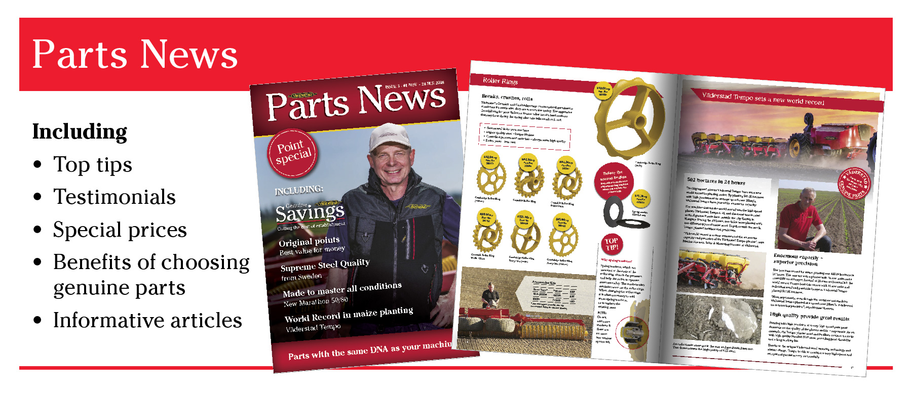 Click here to view the latest UK Parts News